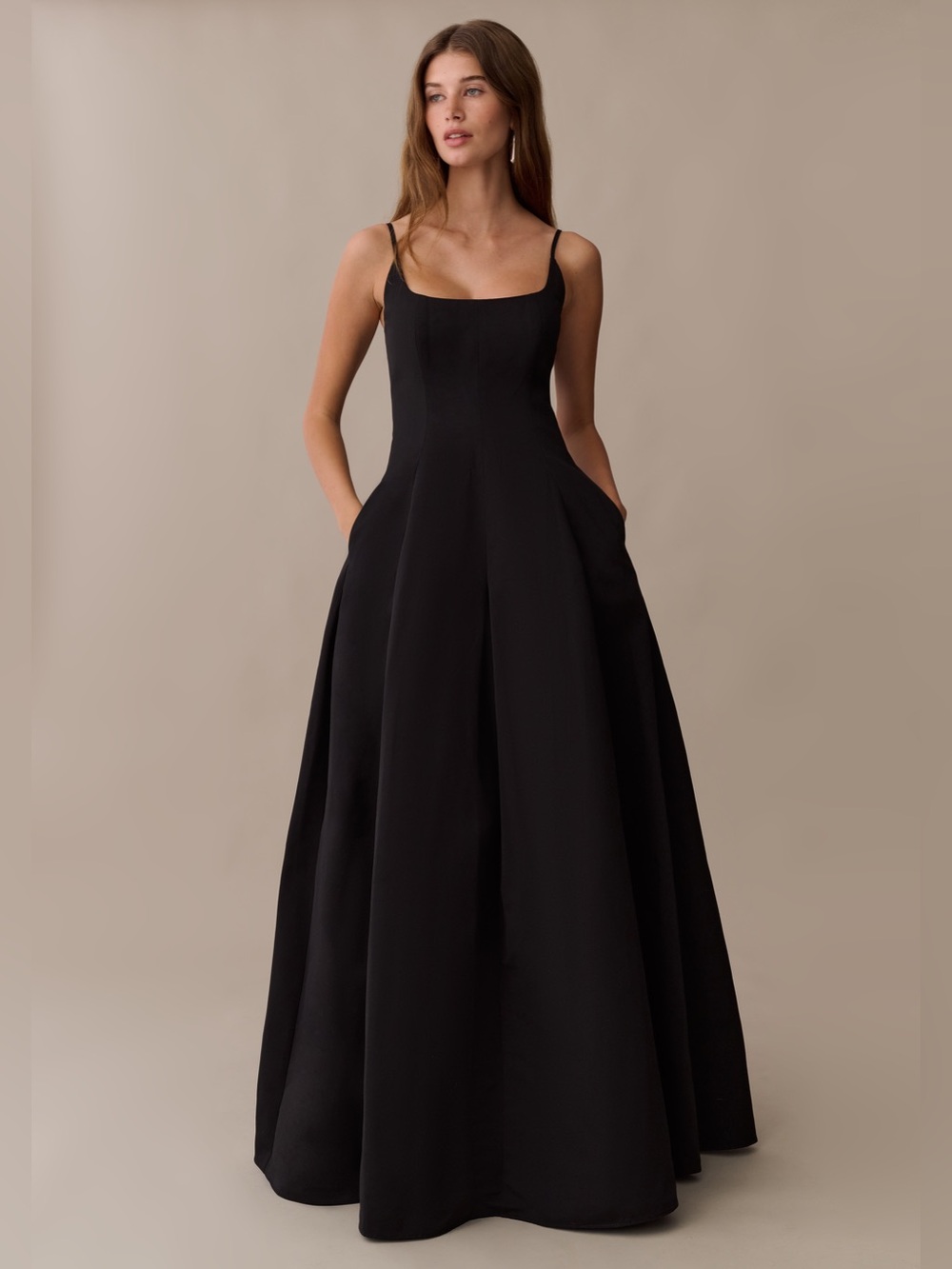 NWT o.p.t Few Moda Ziva Dress size 12 Black Maxi Dress Staud